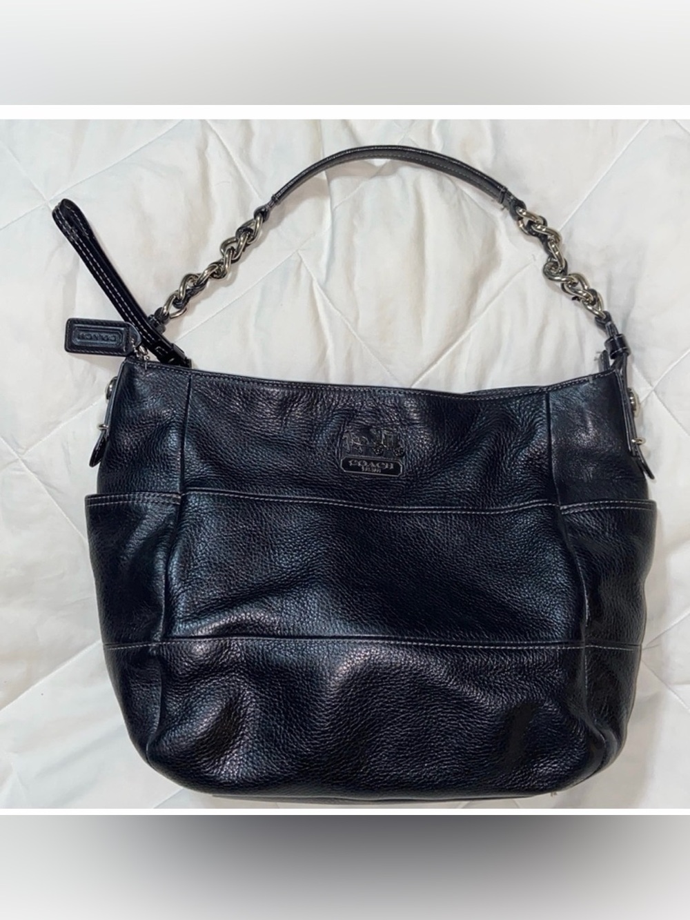 Vintage RARE Coach Madison Tribeca Pebble Leather Tote Carryall 14109